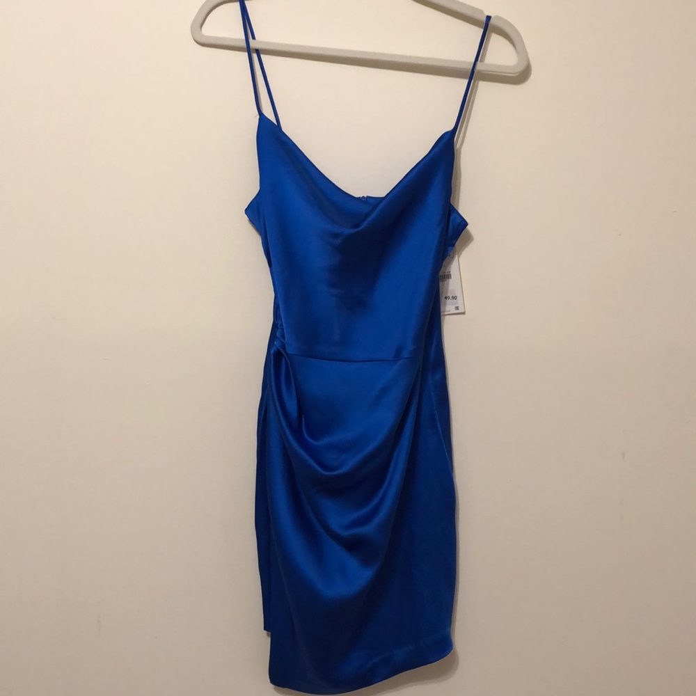 Zara blue mini dress size M